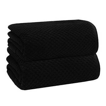 Waffle Weave Euro Spa Cotton Quick Dry Super Absorbent Oversized Luxury Home Linens