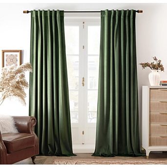 DriftAway Velvet Blackout Curtains Room Darkening Curtains 2 Panel Set Super Soft Luxury Drapes