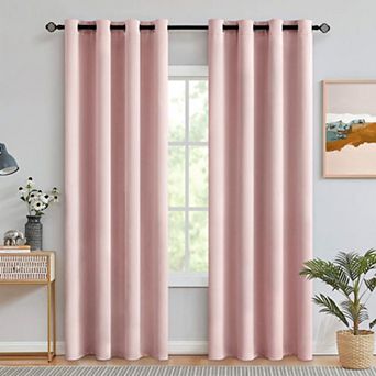 Blackout Curtains Set of 2 Thermal Insulated Light Blocking Grommet Window Panels Bedroom