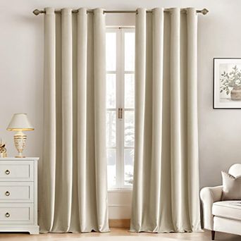 Blackout Curtains 52x84 Inch Grommet Thermal Insulated Room Darkening Drapes for Bedroom Living Room