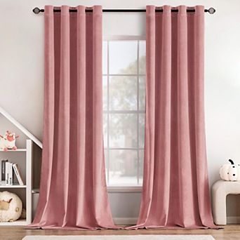 Blackout Curtains 52x84 Inch Grommet Thermal Insulated Room Darkening Drapes for Bedroom Living Room
