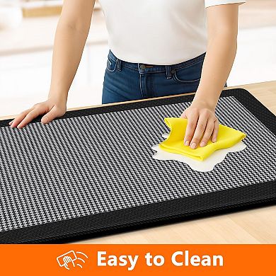 Kitchen Mats 2 Piece Cushioned Anti Fatigue Non Slip Standing Desk Floor Rugs