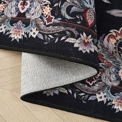 Runner Rug Hallway Washable Kitchen Rubber Backing Polyester Vintage Entryway Indoor