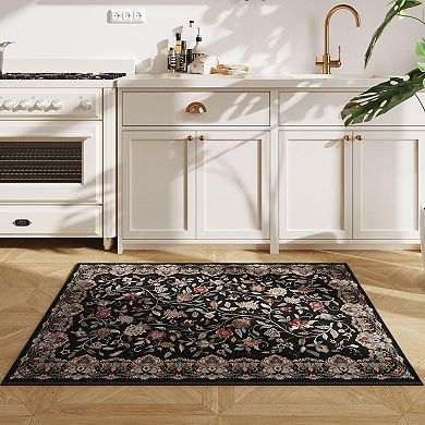 Runner Rug Hallway Washable Kitchen Rubber Backing Polyester Vintage Entryway Indoor