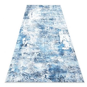 Runner Rug Hallway Washable Kitchen Rubber Backing Polyester Vintage Entryway Indoor