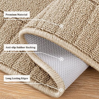 Kitchen Mats 3 Piece Set Non Slip Washable Farmhouse Thick Long Area Rug Runner