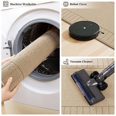 Kitchen Mats 3 Piece Set Non Slip Washable Farmhouse Thick Long Area Rug Runner