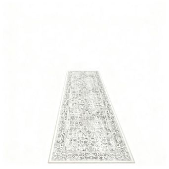 Retro Strip Rug Hallway Machine Washable Kitchen Retro Distressed Non-Slip Long Rug Indoor