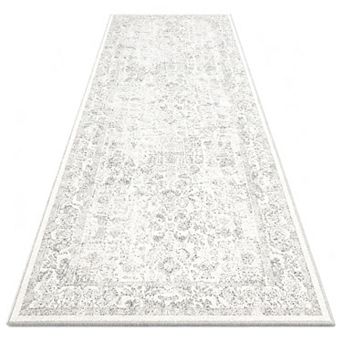 Retro Strip Rug Hallway Machine Washable Kitchen Retro Distressed Non-Slip Long Rug Indoor