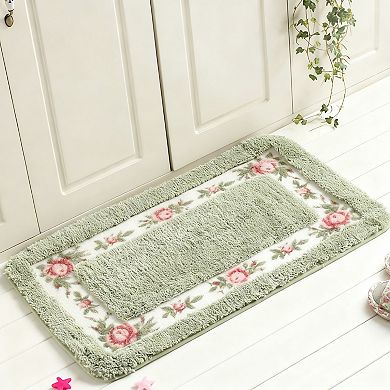 Soft Shag Bath Rug Non-slip Washable