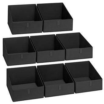 Closet Storage Bins Fabric Baskets Collapsible Organizers Handles Shelves Cubes Toys Towels Clothes