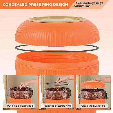 Motion Sensor Trash Can Automatic Waterproof Plastic Multipurpose Smart Hands Free