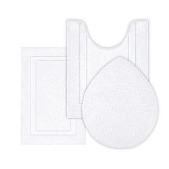Microfiber Bath Rugs Sets 3 pc Shaggy Absorbent Non-Slip