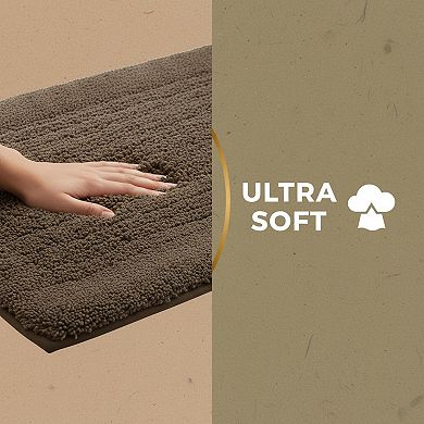 Thick Memory Foam Bath Mat Ultra Soft Plush Non Slip Absorbent Washable Bathroom Rug