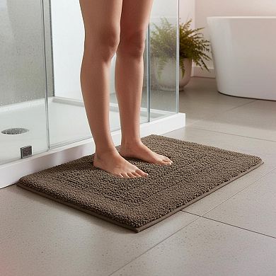 Thick Memory Foam Bath Mat Ultra Soft Plush Non Slip Absorbent Washable Bathroom Rug