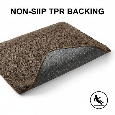 Thick Memory Foam Bath Mat Ultra Soft Plush Non Slip Absorbent Washable Bathroom Rug