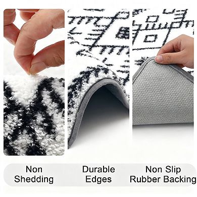 Non Slip Absorbent Bathroom Rug Set