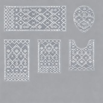 Non Slip Absorbent Bathroom Rug Set