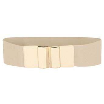 Women Stretchy Waist Belt, Vintage Wide Elastic Cinch Belt Waistband for Dress