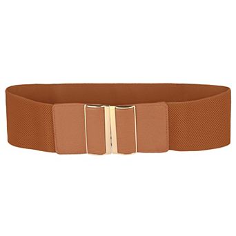 Women Stretchy Waist Belt, Vintage Wide Elastic Cinch Belt Waistband for Dress