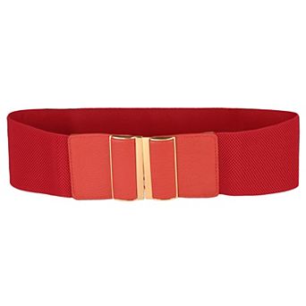 Women Stretchy Waist Belt, Vintage Wide Elastic Cinch Belt Waistband for Dress