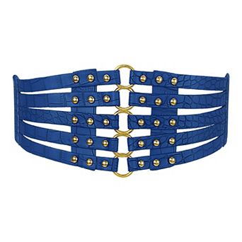 Womens Elastic Wide Waist Belt Vintage Stretchy Belts for Dresses
