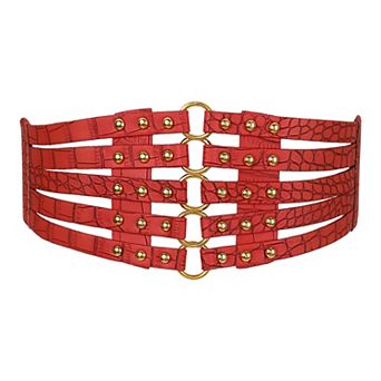 Womens Elastic Wide Waist Belt Vintage Stretchy Belts for Dresses