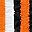 Orange On Black White