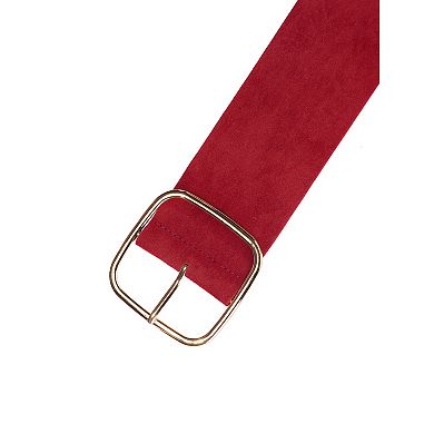 Wide Waist Belts for Women Chunky Buckle Adjustable