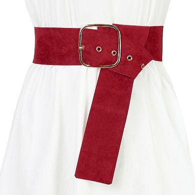 Wide Waist Belts for Women Chunky Buckle Adjustable