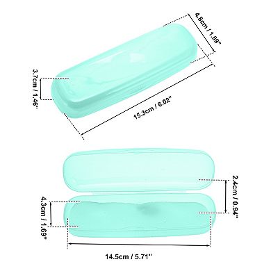 Clear Plastic Eyeglasses Cases Portable Transparent Sunglasses Box