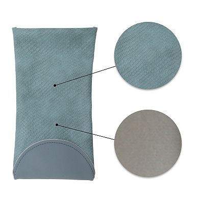 Glasses Case, Soft Glasses Case with Glasses Cleaning Cloth Portable Sunglasses Case