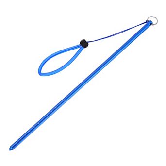 Diving Pointer Stick, Alloy Diving Stick Rod w Measurement, Adjustable Lanyard Dive Noise Maker Rod