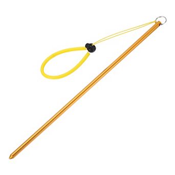 Diving Pointer Stick, Alloy Diving Stick Rod w Measurement, Adjustable Lanyard Dive Noise Maker Rod