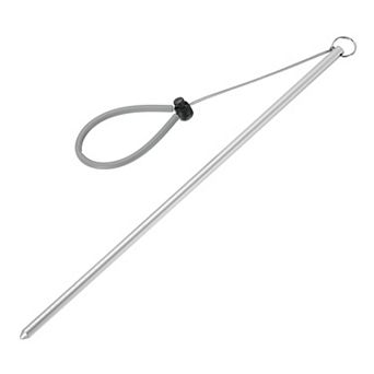 Diving Pointer Stick, Alloy Diving Stick Rod w Measurement, Adjustable Lanyard Dive Noise Maker Rod
