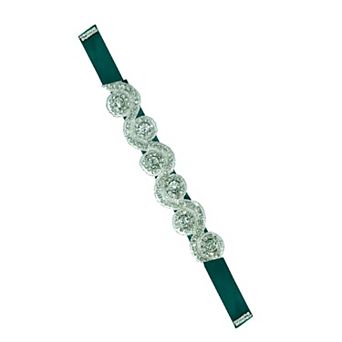 Womens Wedding Dress Sash Belt with Ribbon Rhinestone Multicolored Bridal Belt