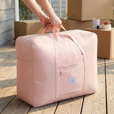 Oversized Carry Storage Bag,Durable Strap Zipper Duffle for Moving & Daily Organizing