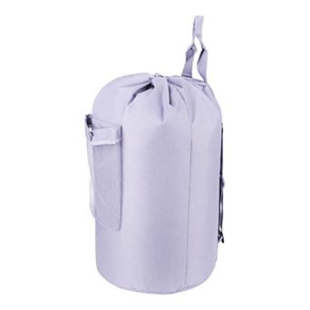 Ployester Laundry Backpack for Travel, Large Dirty Clothes Hamper Bag with Wet Pocket