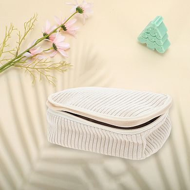 Corduroy 1Pc Multi-functional Square Makeup Bag for Travel