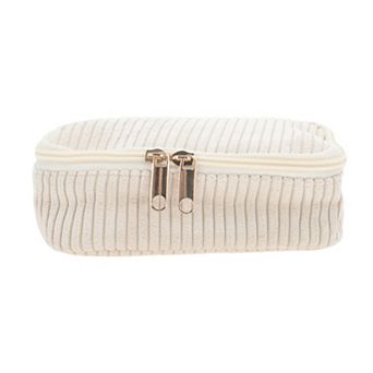 Corduroy 1 pc Multi-functional Square Makeup Bag for Travel