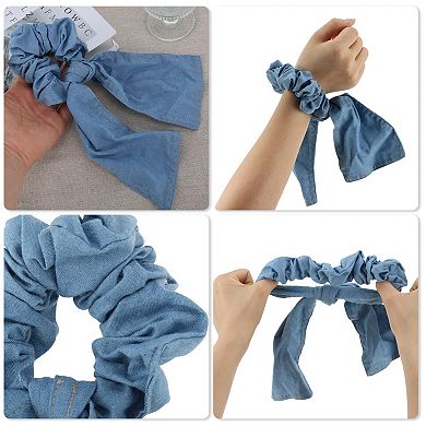 1Pc Simple Denim Hair Ties
