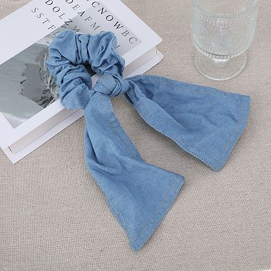 1Pc Simple Denim Hair Ties