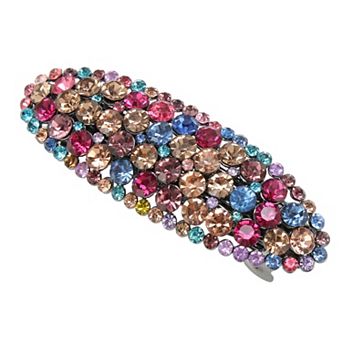 1 pc Oval Rhinestone Hair Barrettes