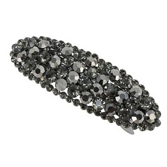 1 pc Oval Rhinestone Hair Barrettes