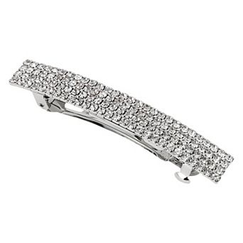 1 pc Grace Crystal Spring Clip Hairpin 4-Row Hair Barrettes