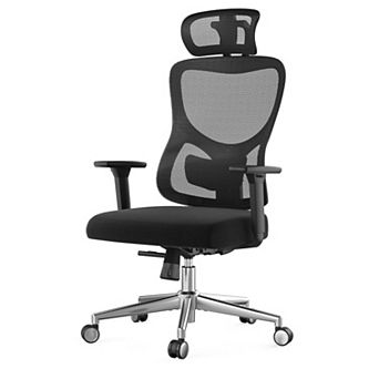 Ergonomic Office Chair, Mesh Desk Chair with Adjustable Lumbar Support, 3D Armrest for Home Office