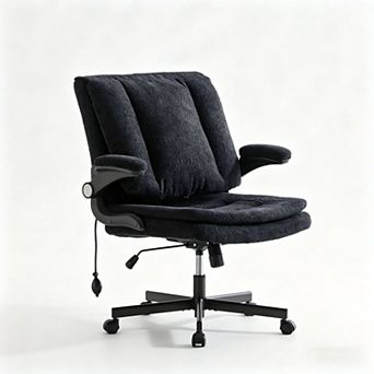 YIORTWO Ergonomic Office Chair with Flip Up Back Wide Seat and Lumbar