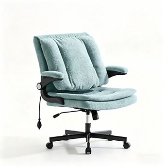 YIORTWO Ergonomic Office Chair with Flip Up Back Wide Seat and Lumbar