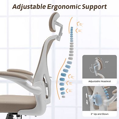 Loheer High Back Ergonomic Mesh Office Chair with Adjustable Headrest and Lumbar Support