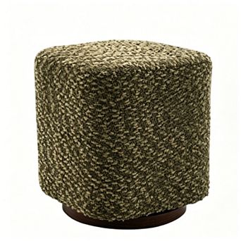 Loheer Swivel Vanity Stool for Women, Upholstered Makeup Chair for Bedroom
